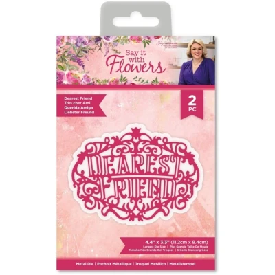 Afbeelding van Sara Signature Say It With Flowers Snijmal Dearest Friend