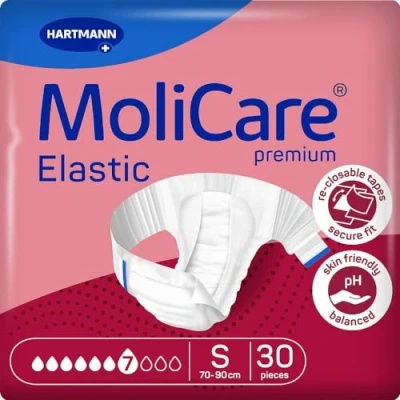 Afbeelding van Molicare Premium Slip Elastic 7 druppels Small 1 pak van 30 stuks
