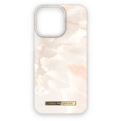 Afbeelding van iDeal of Sweden iPhone 15 Pro Max telefoonhoesje Marmerlook Rose Pearl