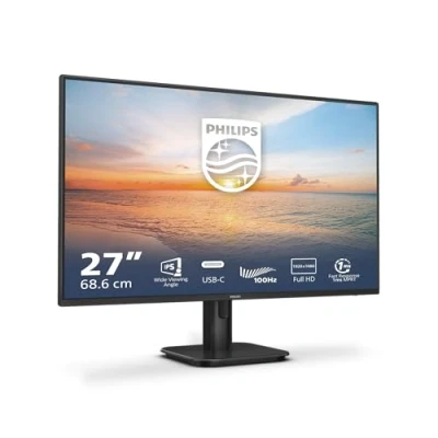 Image de PHILIPS 27E1N1300A Moniteur 27 zoll, haut parleur (1920 x 1080, 100 Hz, HDMI, USB C (65 W PD), concentrateur USB) noir