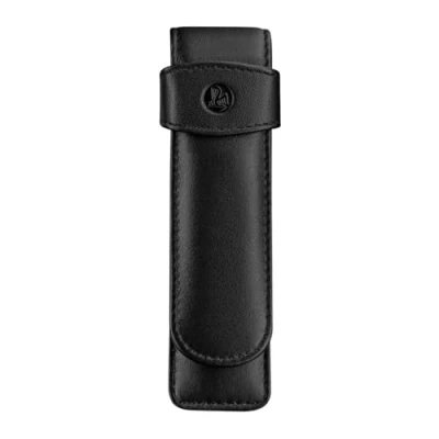 Afbeelding van Pelikan 923417 etui van rundleer voor 2 pennen, zwart