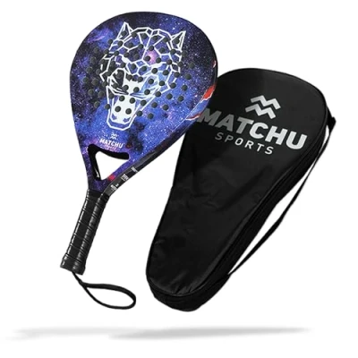 Afbeelding van Matchu Sports padel Racket Panther Diamond 18K Carbon Inclusief tas