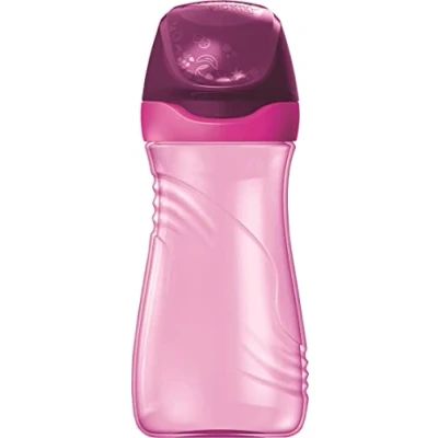Afbeelding van Maped Picnik Origins, drinkfles voor kinderen met beschermdop, lekvrij en waterdicht systeem, van BPA vrije kunststof, roze, 430 ml