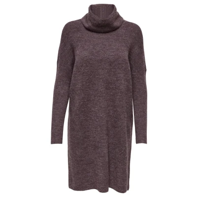 Afbeelding van Only Onljana L/S Cowlnck Dress Wool Knt Noos Lange damesjurk