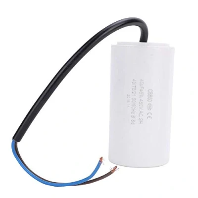 Afbeelding van 40uf CBB60 condensator, milieuvriendelijke motor stroomcondensator 450V ESR 0,2 voor elektrisch huishoudapparaat, startcondensator
