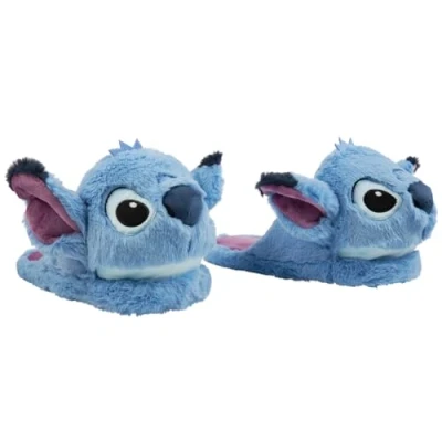 Afbeelding van Disney pantoffels voor dames, pluche, pantoffels, volwassenen, grappige slippers, cadeau idee, Stitch, Minnie Baby Yoda, Blauwe Stitch