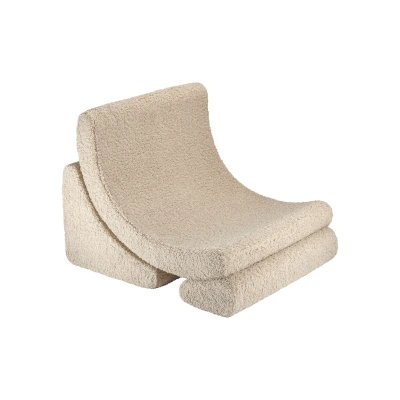 Afbeelding van Wigiwama Teddy Moon Chair / Fauteuil 80x65x55cm Biscuit