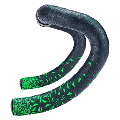 Afbeelding van Supacaz stuurlint Super Sticky Kush Starfade neon groen