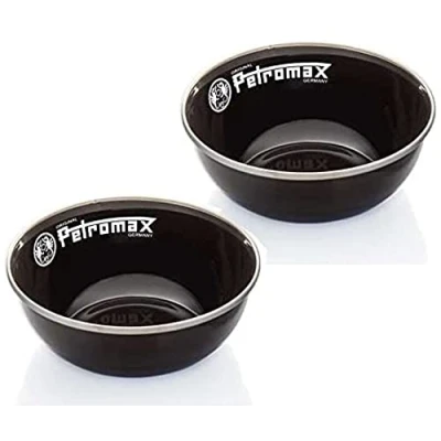 Afbeelding van Petromax Kom Emaille 2 stuks Zwart