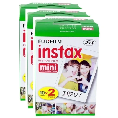 Afbeelding van Fuji Instax Mini Kleurenfilm Twinpack 7S 8 90 50 Fujifilm camera&#039;s 60 foto&#039;s