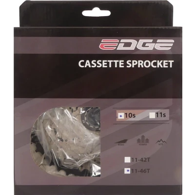 Afbeelding van Cassette 10 speed Edge CS M6010 11 46T zilver/zwart