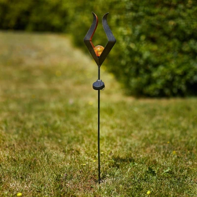 Afbeelding van LED grondspies lamp zonne energie 48702 glazen bol