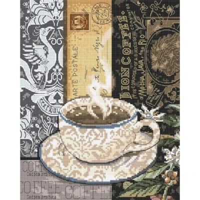 Afbeelding van Aida Borduurpakket LETISTITCH 994 Lion Coffee C (telpatroon)