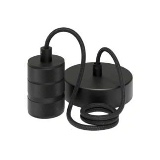 Afbeelding van Calex Retro Pendel Industrieel Hanglamp E27 Fitting Zwart Excl. lichtbron
