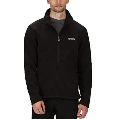 Afbeelding van Regatta Hedman II Fleece fleecejack voor heren, zwart/zwart, maat S, heren