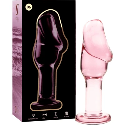 Afbeelding van NEBULA SERIES BY IBIZA MODEL 6 ANAL PLUG BOROSILICATE GLASS 12.5 X 4 CM PINK GLAZEN DILDO SEX TOYS VOOR VROUWEN ANAAL KOPPELS FANTASY