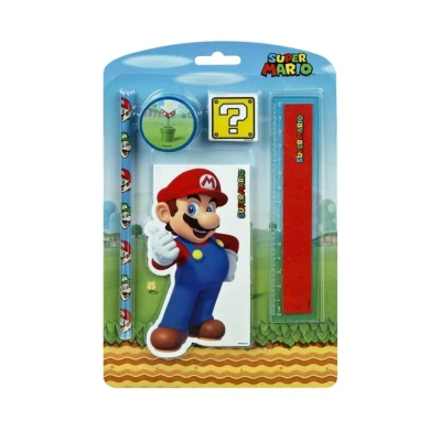 Afbeelding van Super Mario Schrijfwarenset 5 Delig 4043946303428