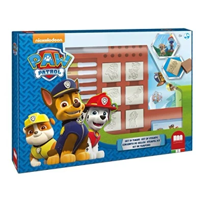 Afbeelding van Multiprint Nickelodeon Paw Patrol maxi doos 7 stempels + 12 stiften