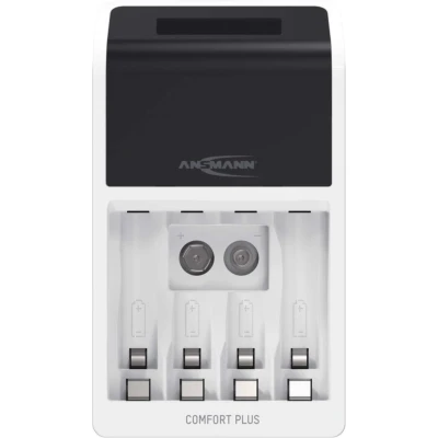 Afbeelding van Ansmann Comfort Plus Batterijlader NiMH AAA (potlood), AA (penlite), 9 V (blok)