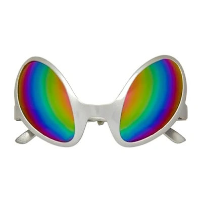 Afbeelding van W WIDMANN MILANO Party Fashion Buitenaardse bril met holografische glazen themafeestaccessoires carnaval