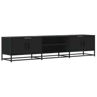 Afbeelding van vidaXL Tv meubel 180x35x41 cm bewerkt hout zwart