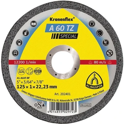Afbeelding van Doorslijpschijf 230x1.9x22.2mm dun tbv staal/rvs
