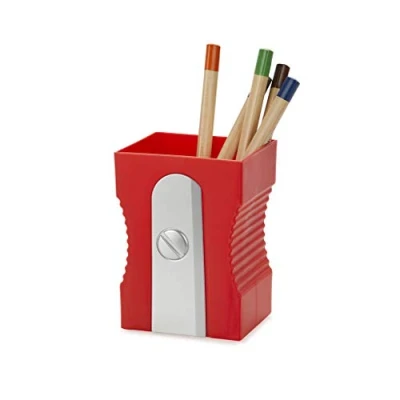 Afbeelding van Balvi pennenbakje puntenslijper Rood / 11,5 x 8,5 7,4 cm Kunststof