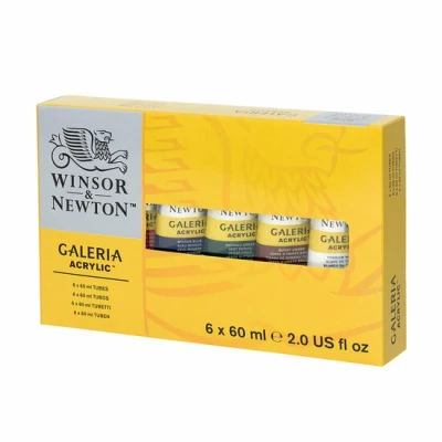 Afbeelding van Winsor&amp;Newton Galeria Acrylic 6x 60ml Verfset