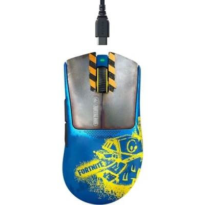 Afbeelding van Razer DeathAdder V3 Pro Fortnite Edition, Rechtshandig, Optisch, RF Wireless + USB Type C, 30000 DPI, Meerkleurig