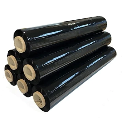 Afbeelding van Palletfolie 400 mm x 150 m, zwart, 36 stuks