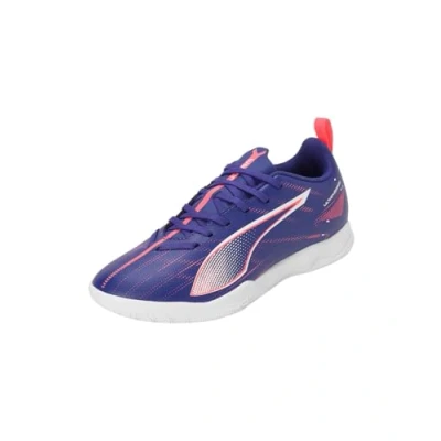 Afbeelding van Puma Ultra 5 PLAY IT JR Unisex Zaalvoetbalschoenen voor kinderen, Maat: 38, Lapis lazuli/white/sunset glow Kunststof