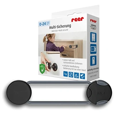 Afbeelding van Reer Designline Multifunctioneel kinderslot antraciet