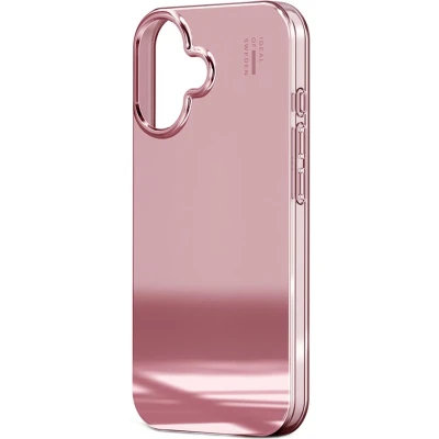 Afbeelding van iDeal Of Sweden Mirror Case met magnetische ring geschikt voor iPhone 16 Rose Pink