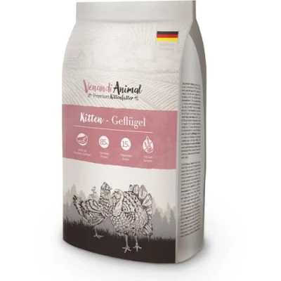 Afbeelding van Venandi Animal Premium droogvoer voor katten, kitten, 1,5 kg, graanvrij met veel vers vlees, natuur