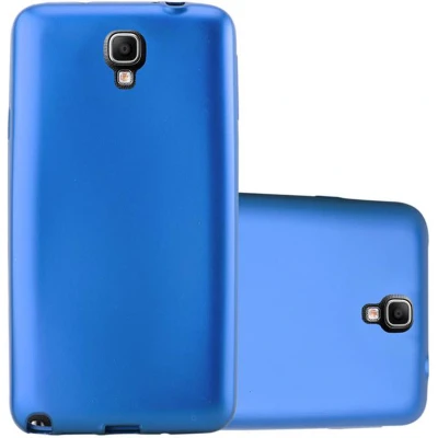 Afbeelding van Cadorabo Hoesje geschikt voor Samsung Galaxy NOTE 3 NEO in METAAL BLAUW Beschermhoes gemaakt van flexibel TPU silicone Case Cover