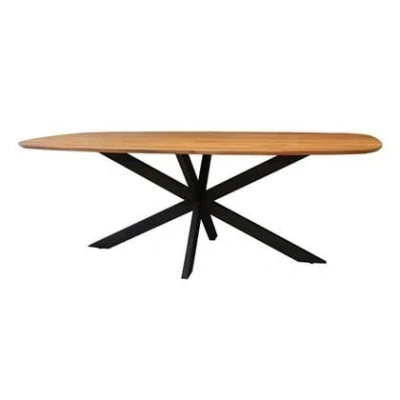 Afbeelding van Hoyz Collection Eetkamertafel Arhus Solid 180cm Acaciahout 6 personen