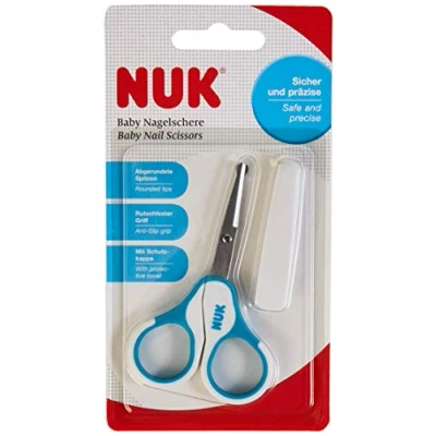 Afbeelding van Nuk Veilig en nauwkeurig manicureschaar voor baby&#039;s, blauw