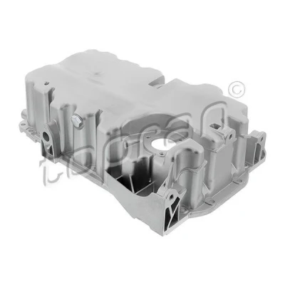 Afbeelding van TOPRAN 118 117 Carterpan Met olieaftapschroef afdichtring, gat voor oliestandsensor, Zonder sensor, oliekuipafdichting Aluminium