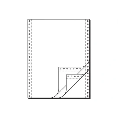 Image de sigel papier listing sans fin, 240 x 30,48 cm (12&quot;), A4, triple, blanc 1000f