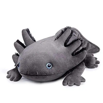 Afbeelding van lilizzhoumax Axolotl Pluche dier 84 cm Simulated Dier, Kawaii Knuffel, Realistisch Speelgoed voor Wilde Dieren, Cadeau Vrienden en Kinderen