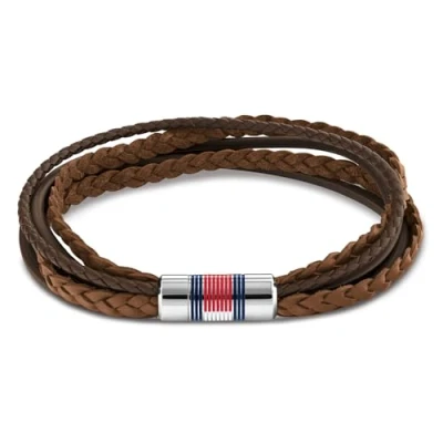 Afbeelding van Tommy Hilfiger Bracelet Armband, Heren, Maat: One Size, Brown