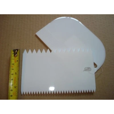 Afbeelding van IBILI 761100 Spatel en kam om te decoreren, kunststof, transparant, 15,39 x 10,21 2,38 cm