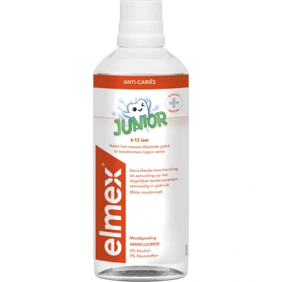 Afbeelding van 3x Elmex Mondspoeling Junior (5 12 Jaar) 400 ml