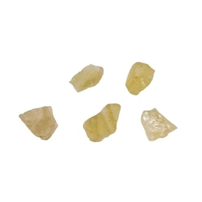 Image de Lot de 5 pierres topaze naturelles 20 à 30 mm, brute protection, verre naturelle pour la fabrication bijoux (topaze, 5)