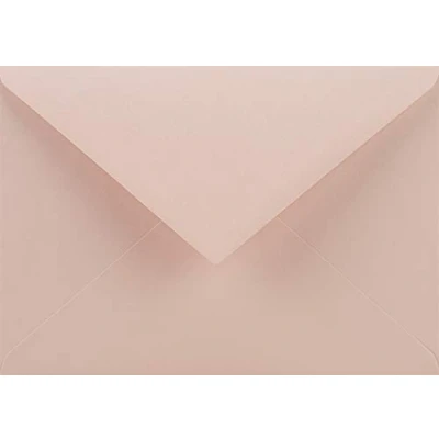 Afbeelding van Netuno 25 lichtroze enveloppen C6 114 x 162 mm 115 g Sirio Color Nude decoratieve elegante puntige klep kleurrijke voor bruiloft verjaardag doop uitnodigingen wenskaarten