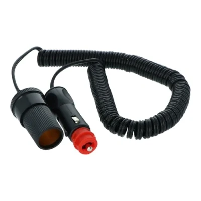 Afbeelding van Carpoint Verlengkabel 12 24V Zwart Stekkers