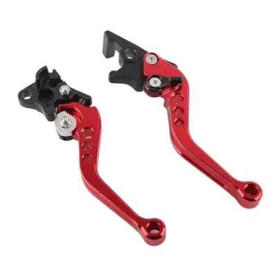 Afbeelding van Keenso koppelingshendel, remhendel, voor motorfiets, 7/8 inch, 22 mm, rood, 2 stuks