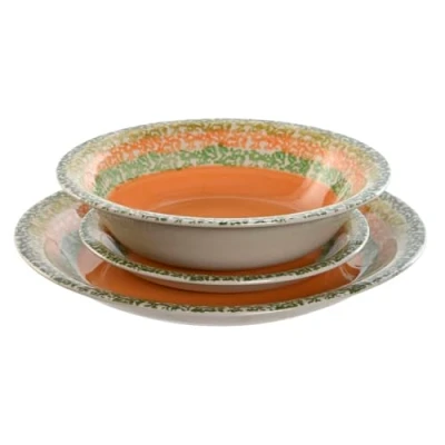 Afbeelding van Serviesset Home ESPRIT Oranje Keramiek 27 x 2 cm 18 Onderdelen