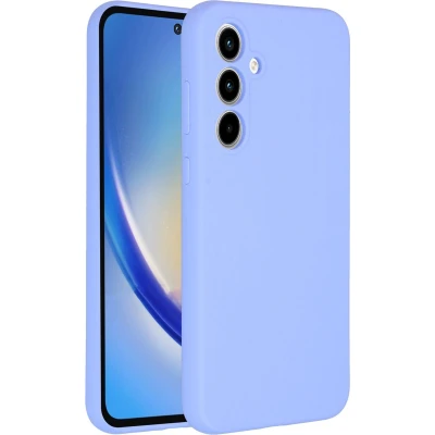 Afbeelding van Accezz Hoesje Geschikt voor Samsung Galaxy A35 Siliconen Liquid Silicone Backcover Paars