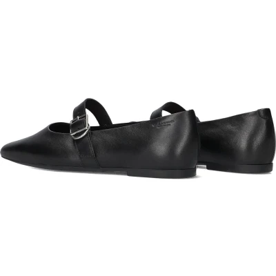 Afbeelding van Vagabond Jolin Ballerina&#039;s met enkelbandjes, Dames, Maat: 37, Black Schoenen